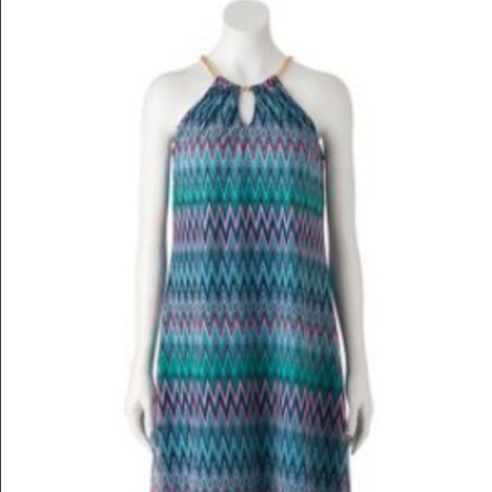 Jennifer Lopez high-low good chain dress